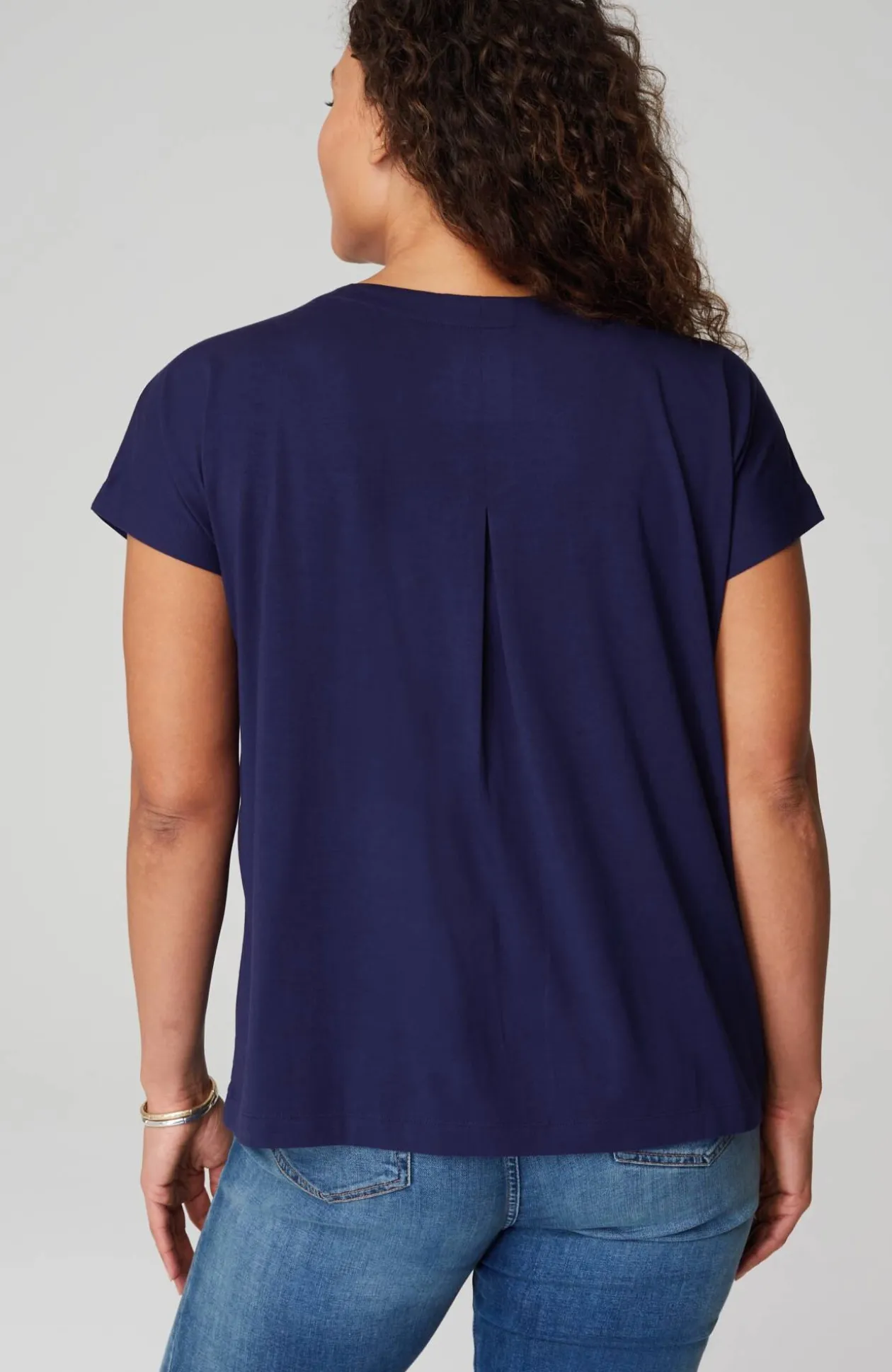 Luxe Supima® Pleat-Back Tee
