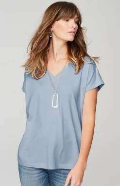 Luxe Supima® Pleat-Back Tee