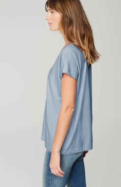 Luxe Supima® Pleat-Back Tee