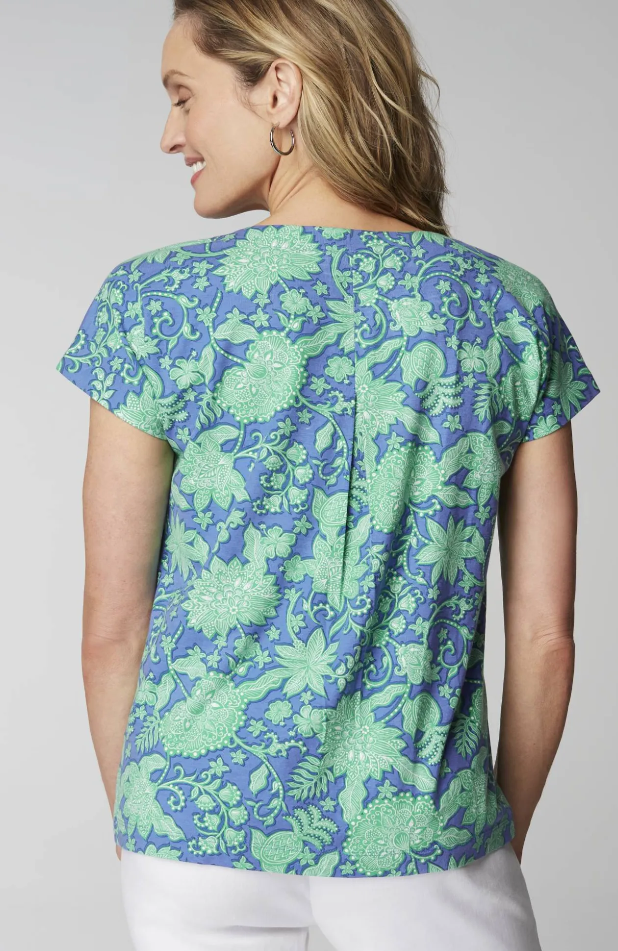 Luxe Supima® Pleat-Back Tee