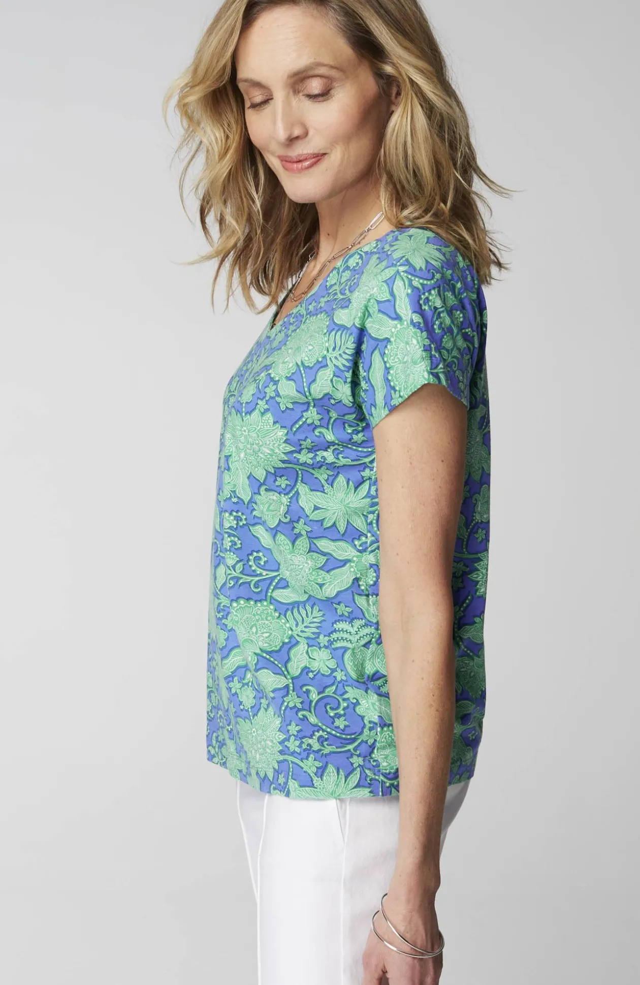 Luxe Supima® Pleat-Back Tee