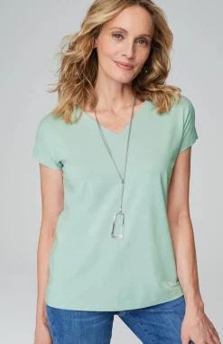 Luxe Supima® Pleat-Back Tee