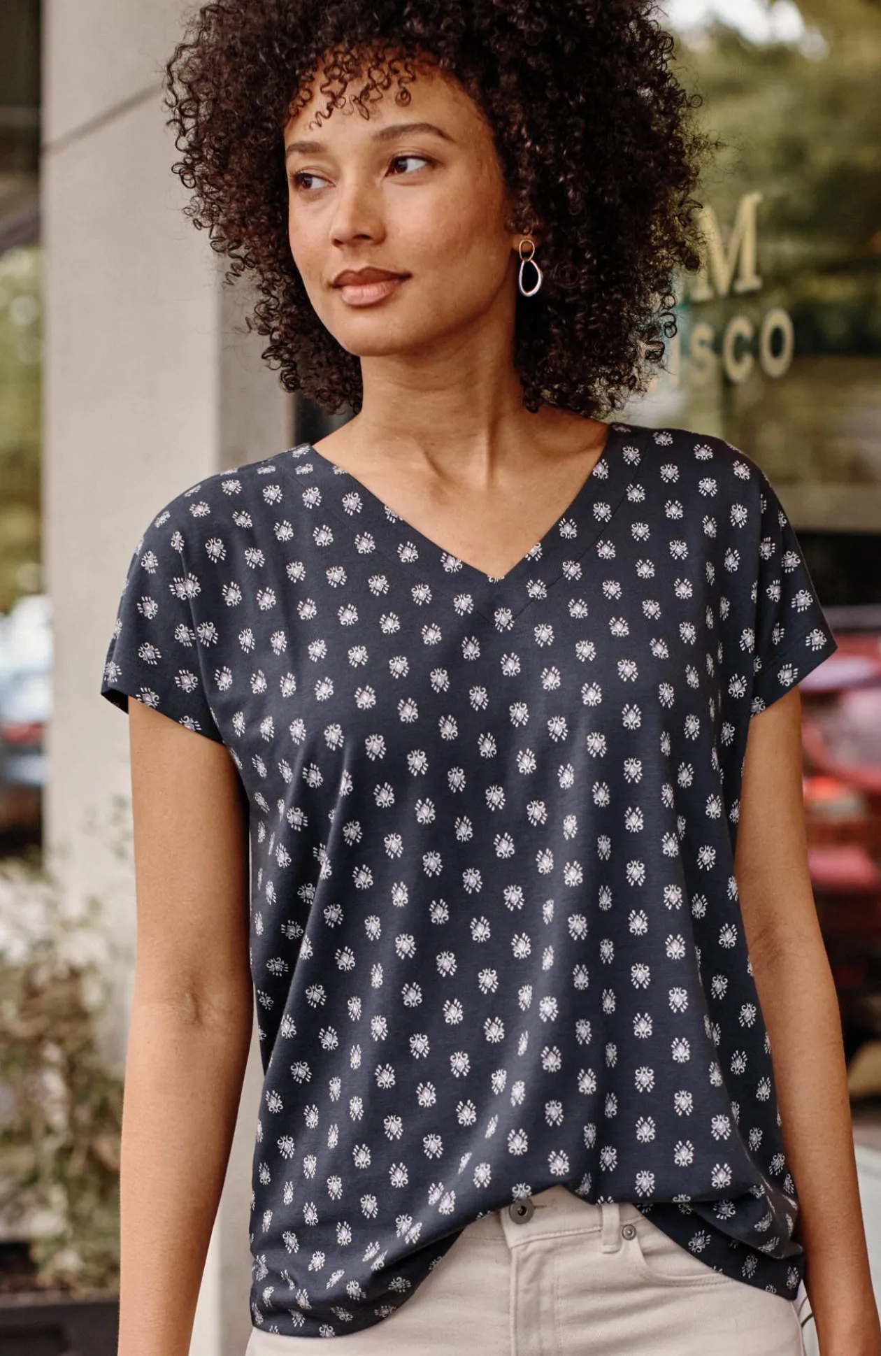 Luxe Supima® Pleat-Back Tee