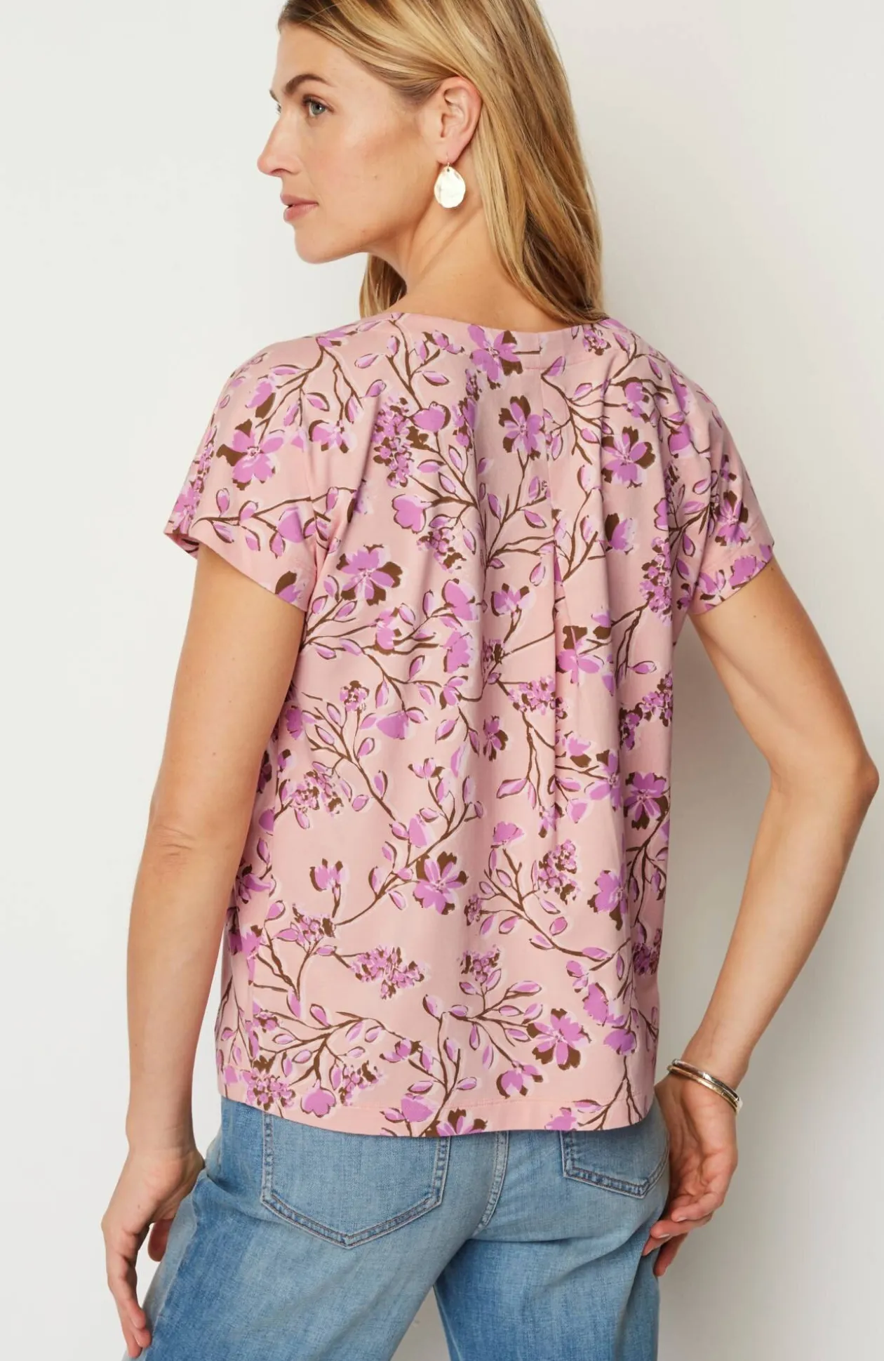 Luxe Supima® Pleat-Back Tee