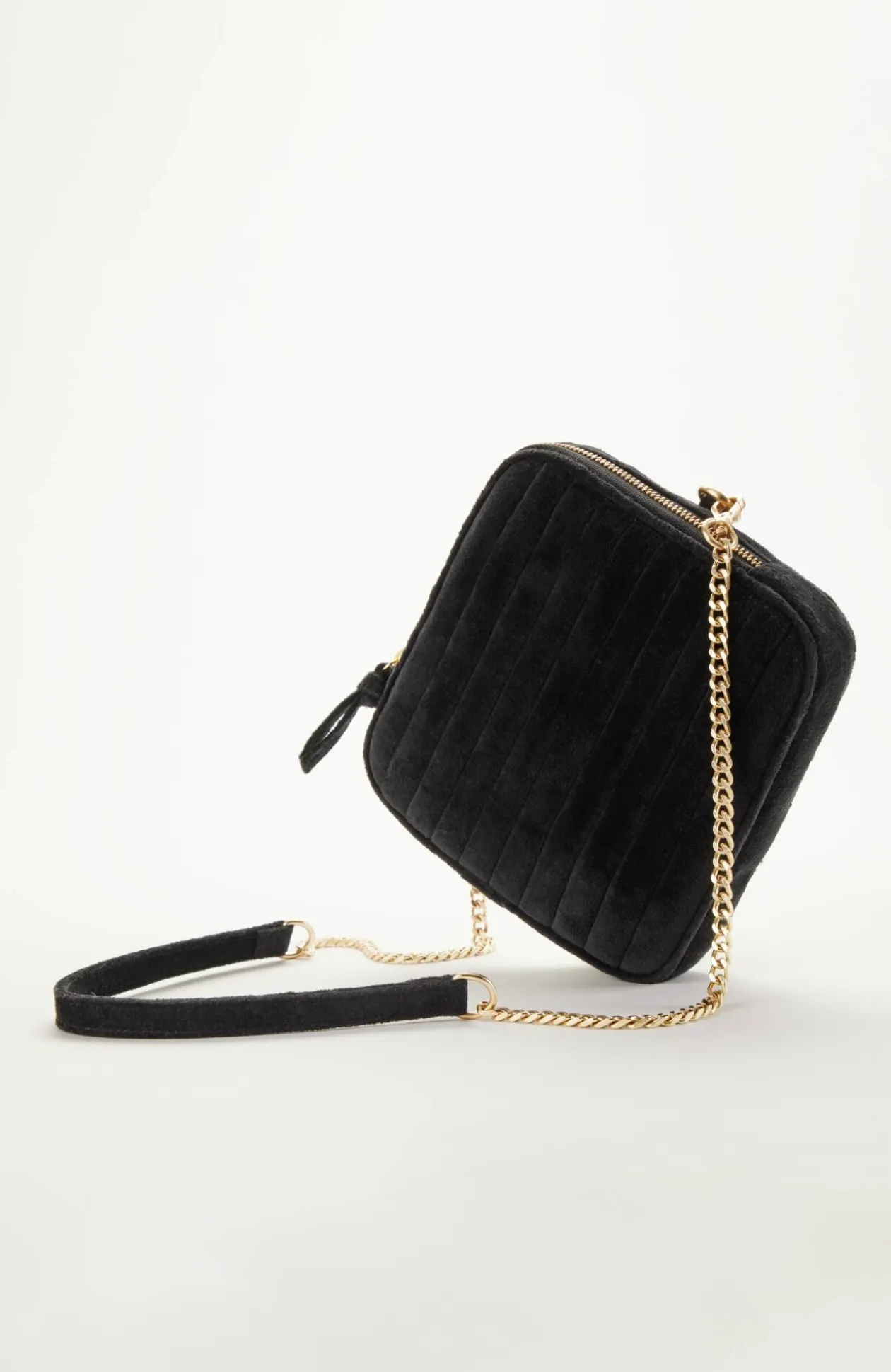 Luxe Velvet Quilted Purse