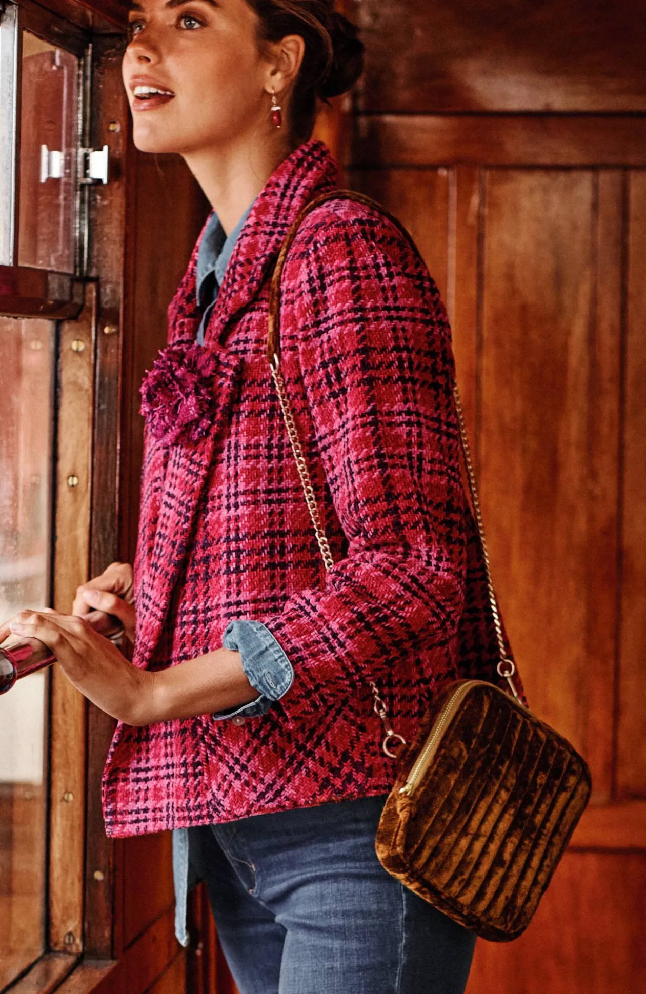 Luxe Velvet Quilted Purse