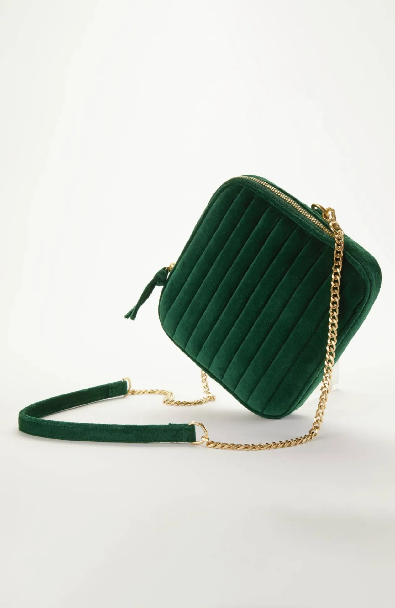 Luxe Velvet Quilted Purse