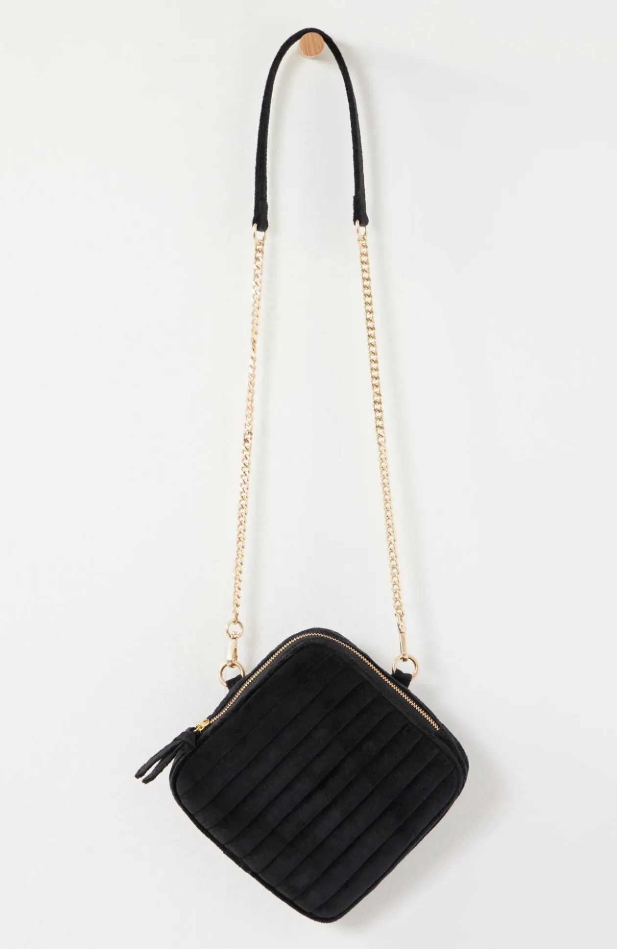 Luxe Velvet Quilted Purse
