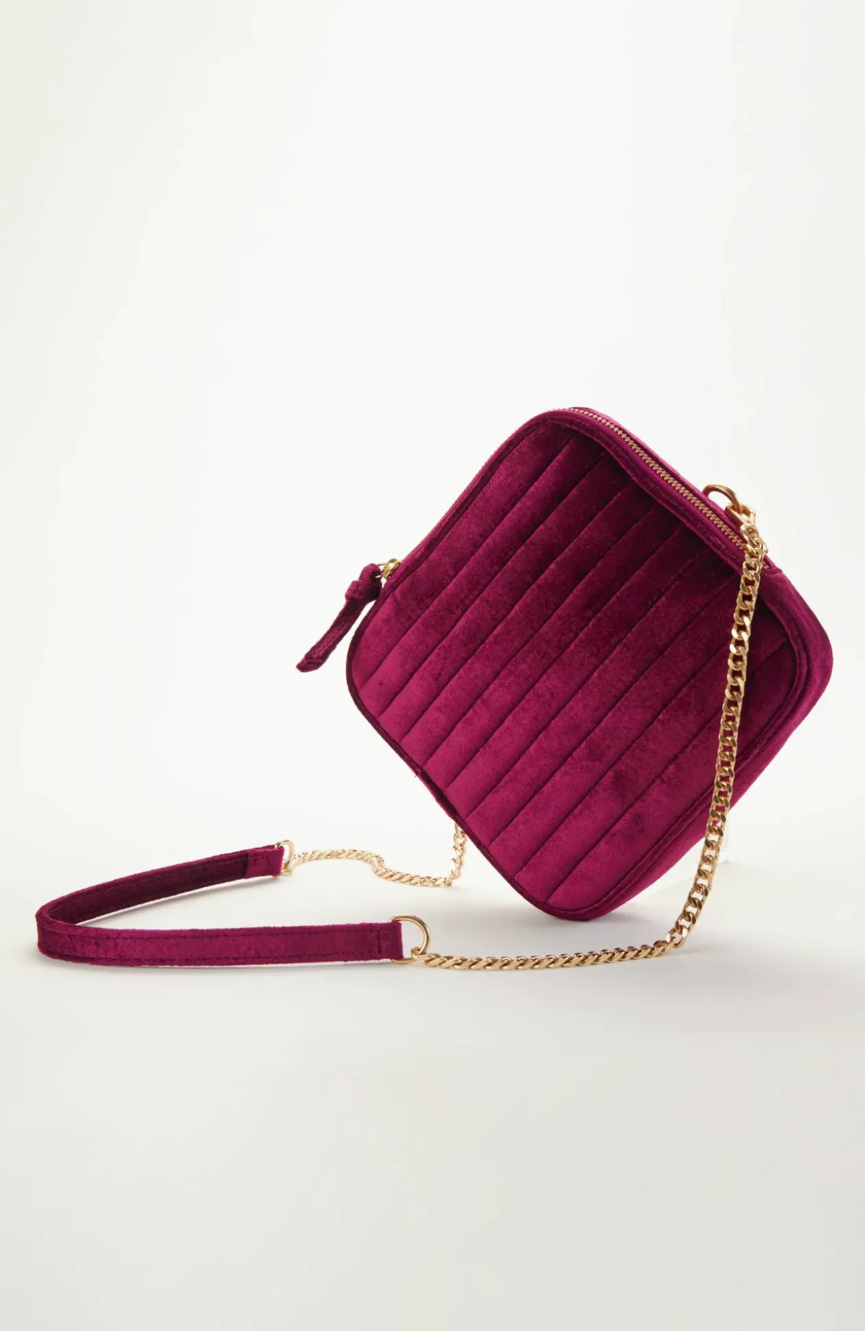Luxe Velvet Quilted Purse