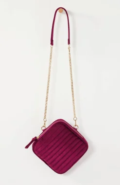 Luxe Velvet Quilted Purse