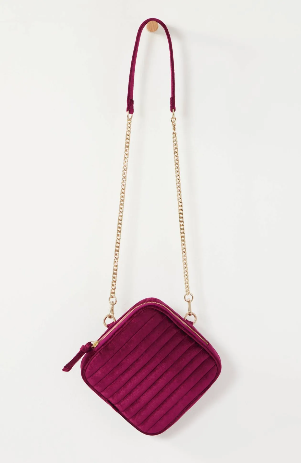 Luxe Velvet Quilted Purse
