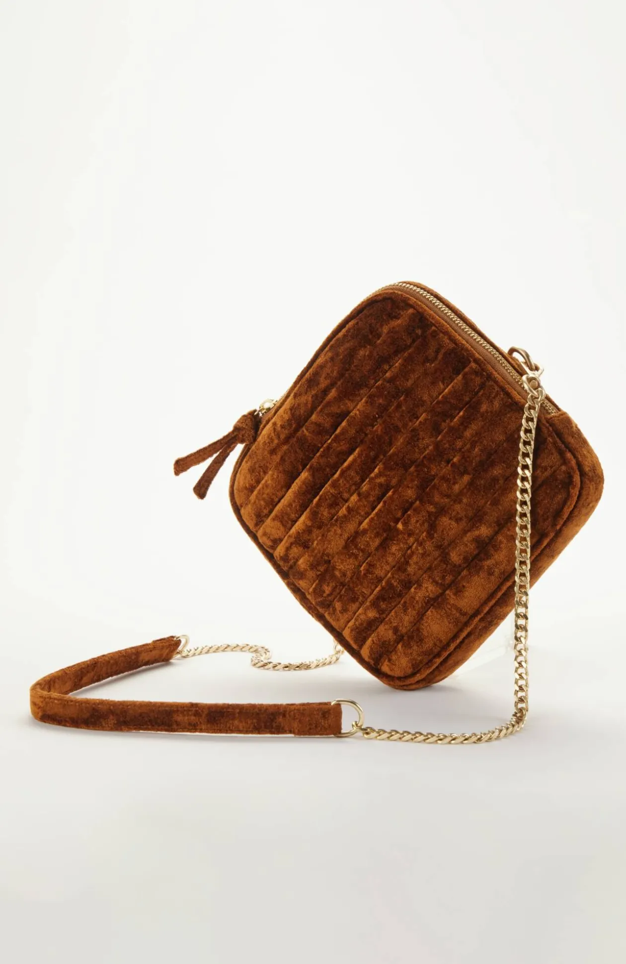 Luxe Velvet Quilted Purse