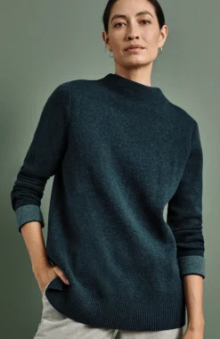 Majestic Funnel-Neck Sweater