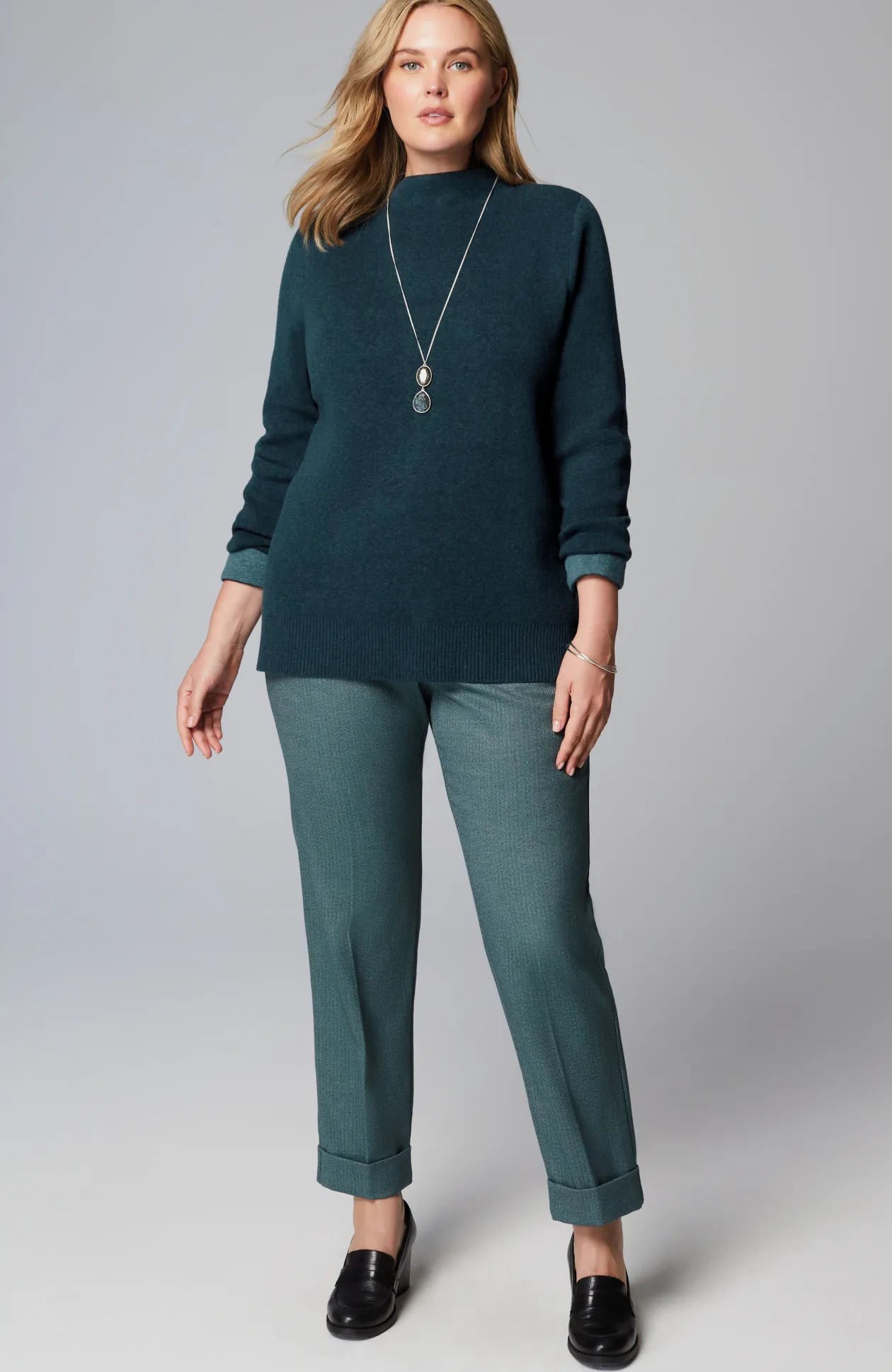Majestic Funnel-Neck Sweater