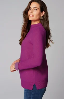 Majestic Funnel-Neck Sweater