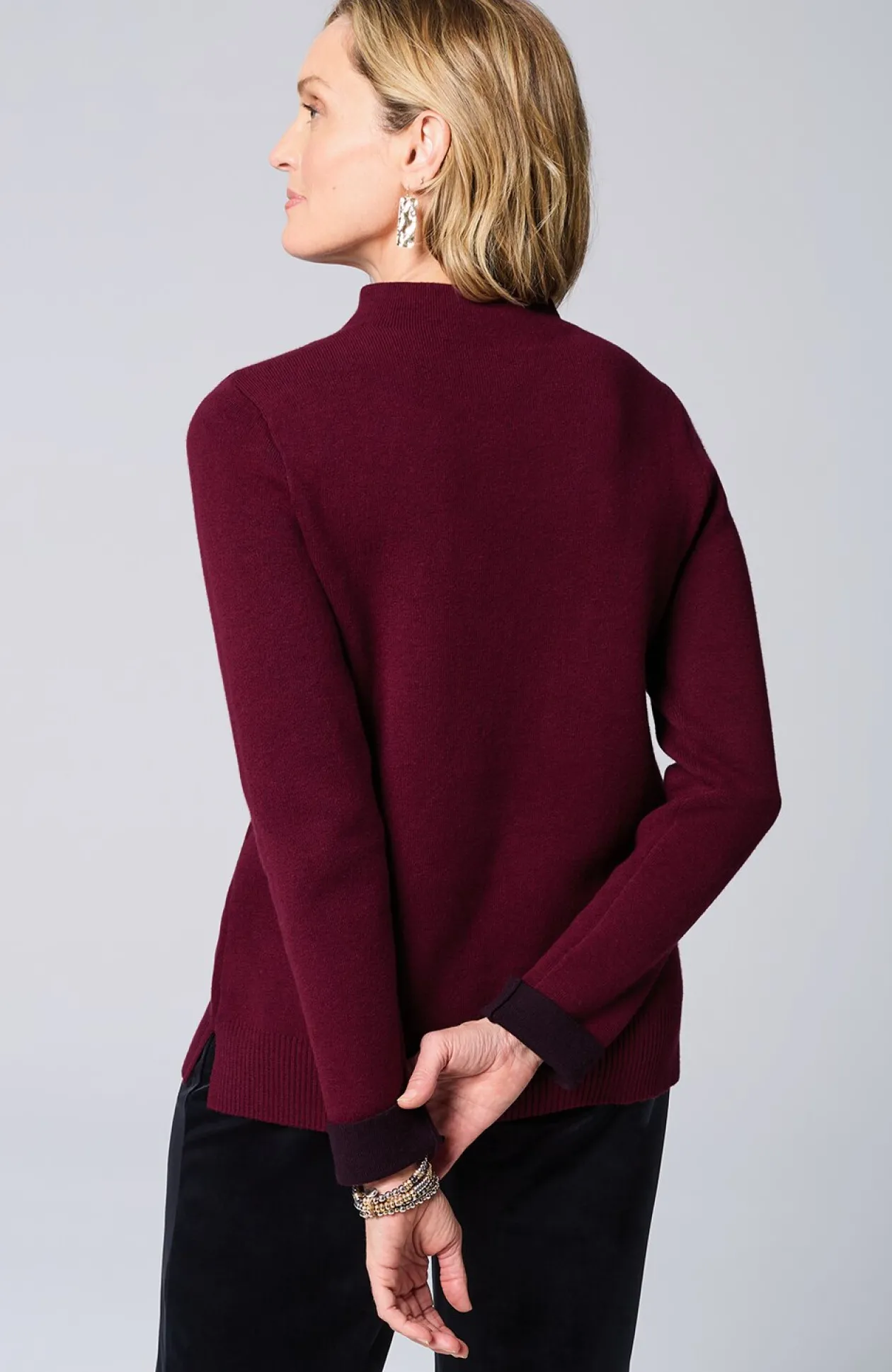 Majestic Funnel-Neck Sweater