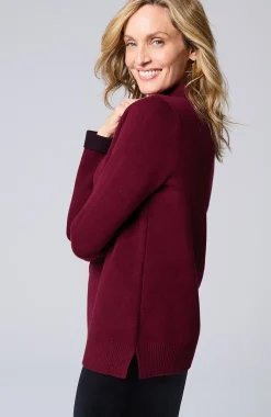 Majestic Funnel-Neck Sweater