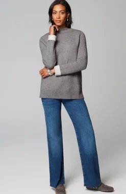Majestic Funnel-Neck Sweater
