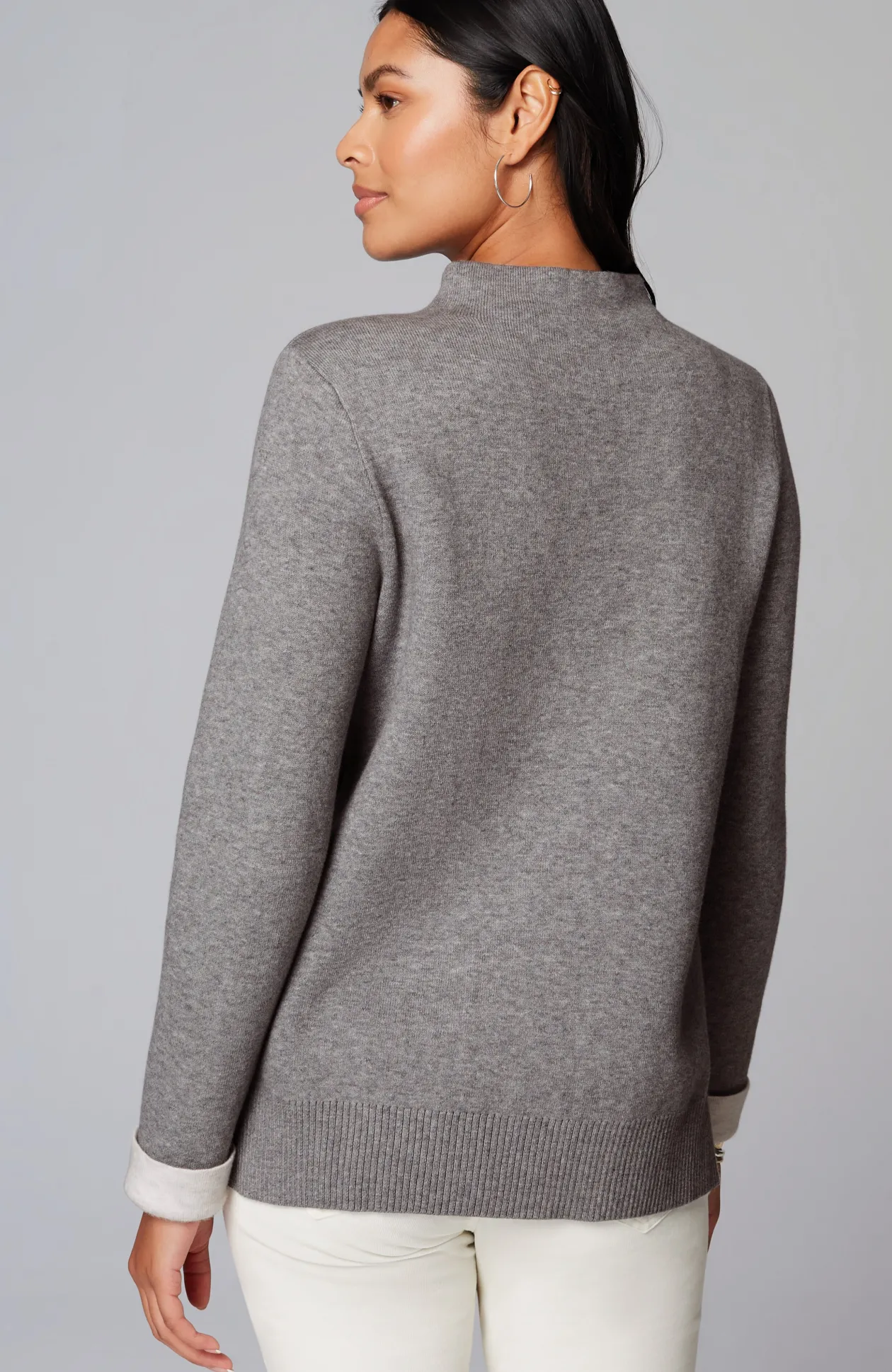 Majestic Funnel-Neck Sweater