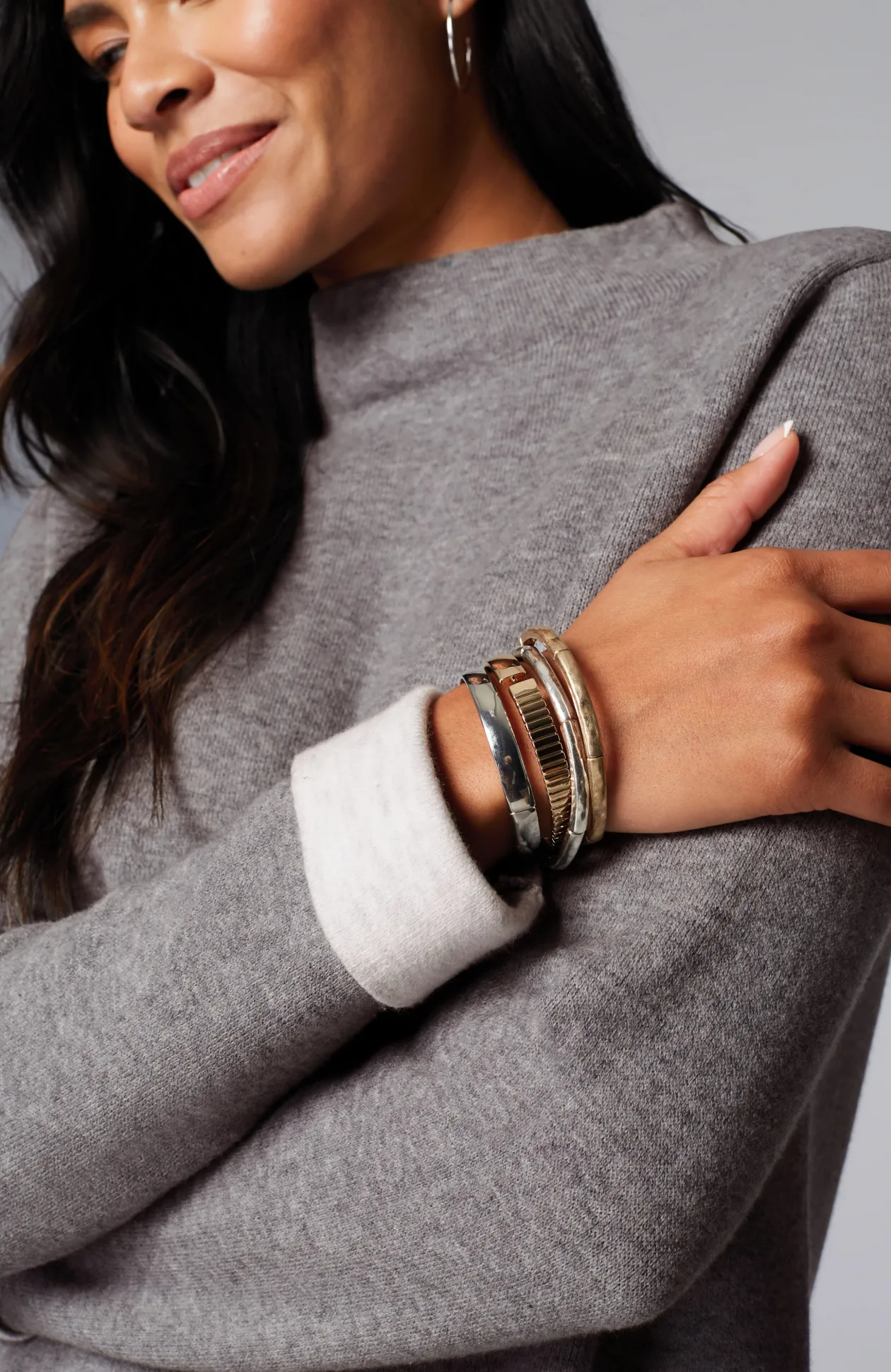 Majestic Funnel-Neck Sweater