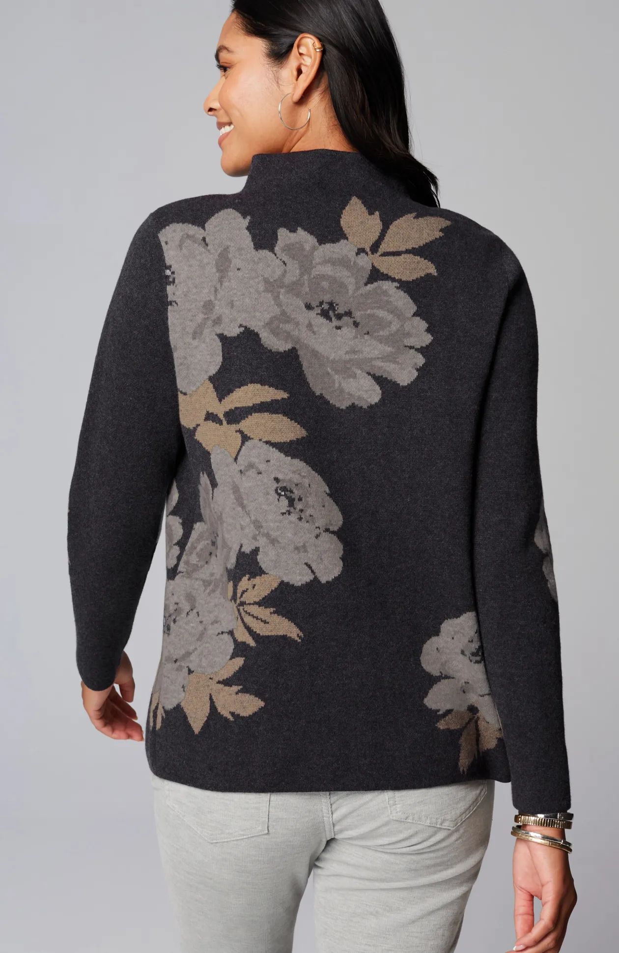 Majestic Funnel-Neck Sweater