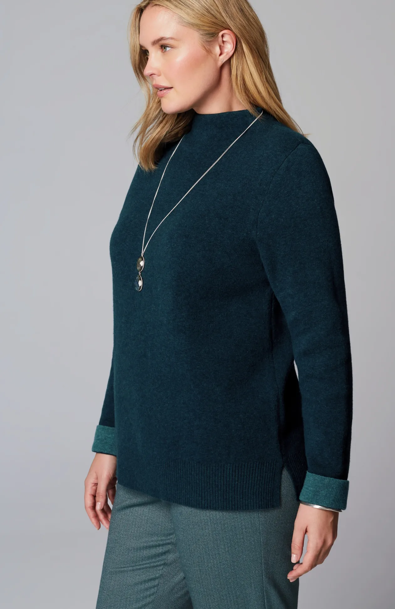 Majestic Funnel-Neck Sweater