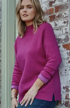 Majestic Funnel-Neck Sweater