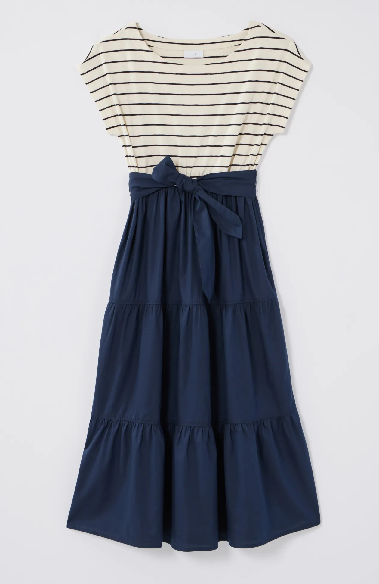 Mixed-Media A-Line Dress