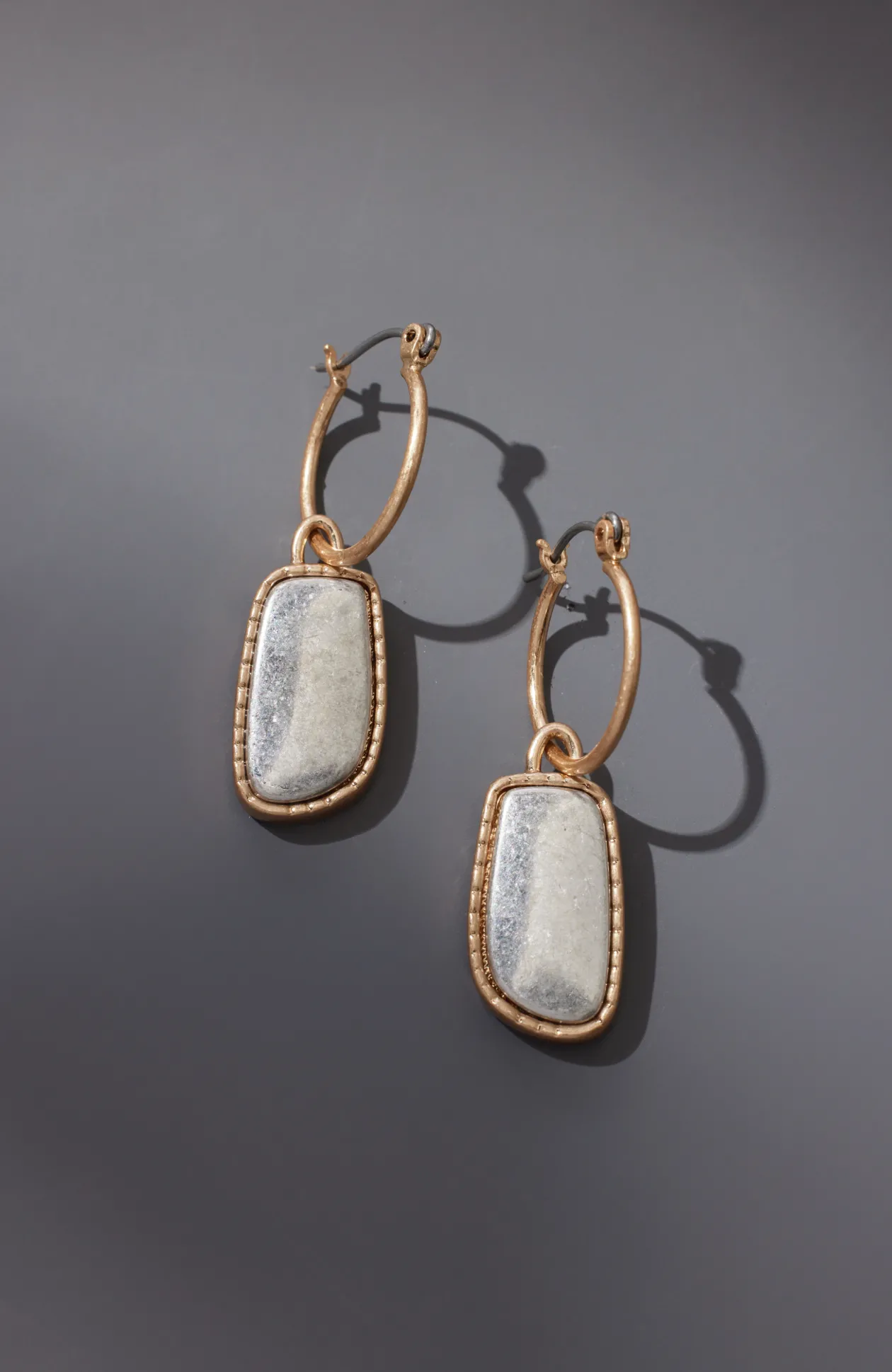 Mixed-Metal Reversible Earrings