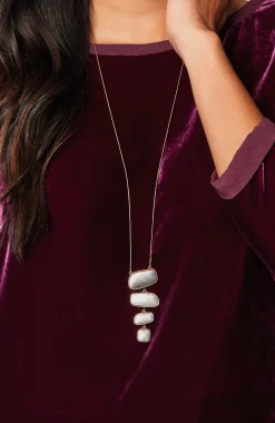 Mixed-Metal Reversible Pendant Necklace