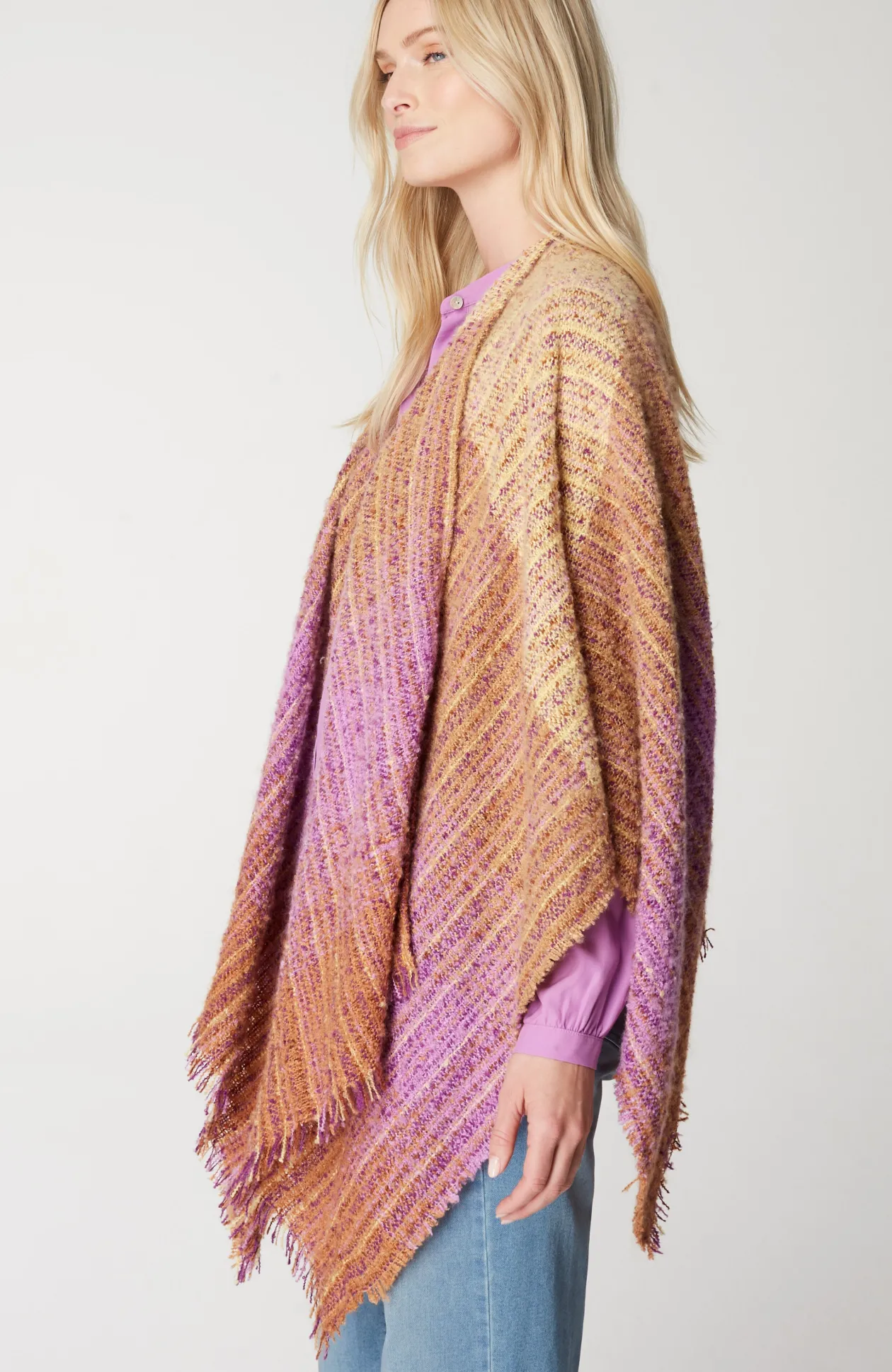 Ombré Tweed Ruana