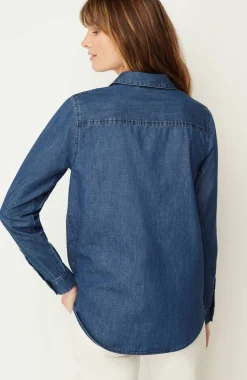 One-Pocket Button-Front Shirt