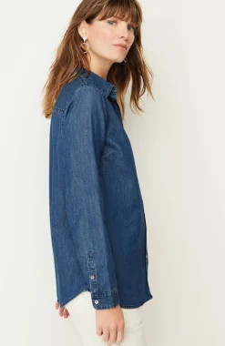 One-Pocket Button-Front Shirt