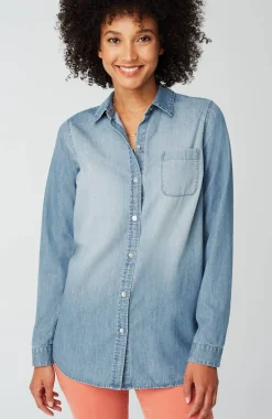 One-Pocket Button-Front Shirt