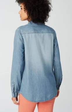 One-Pocket Button-Front Shirt