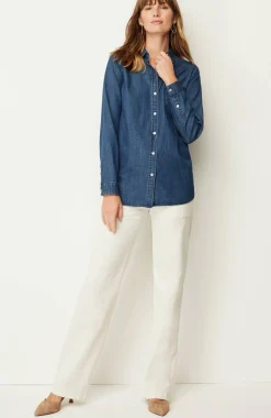 One-Pocket Button-Front Shirt