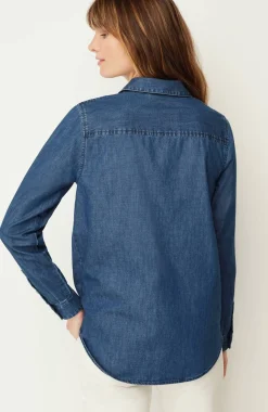 One-Pocket Button-Front Shirt