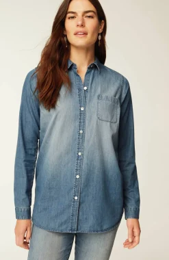 One-Pocket Button-Front Shirt