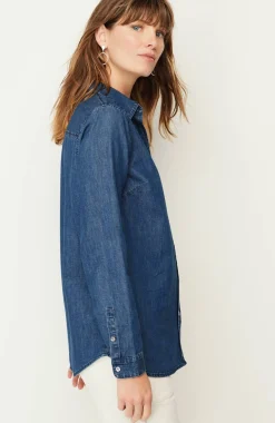 One-Pocket Button-Front Shirt