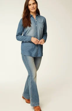 One-Pocket Button-Front Shirt