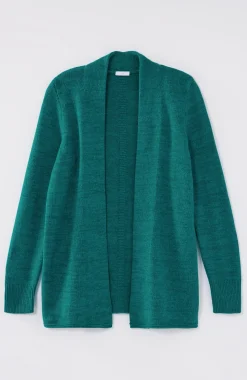 Open-Front Shawl-Collar Cardi