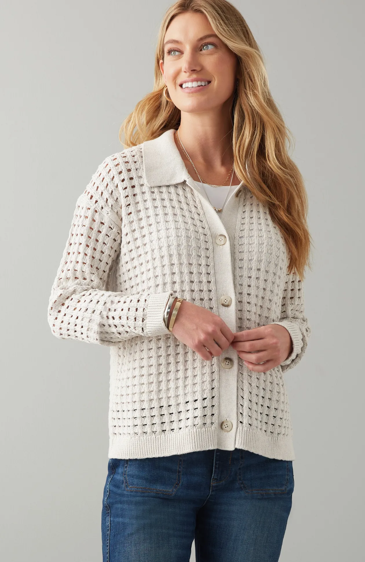 Open-Texture Cardi
