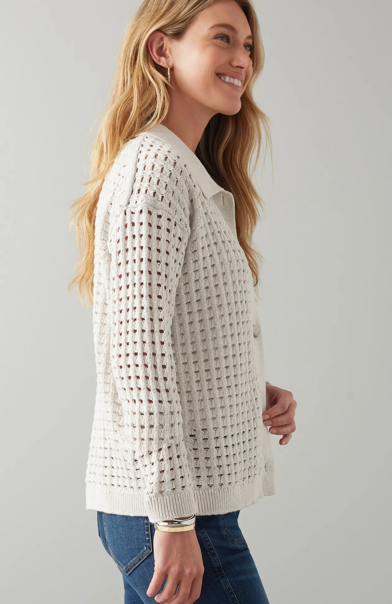 Open-Texture Cardi