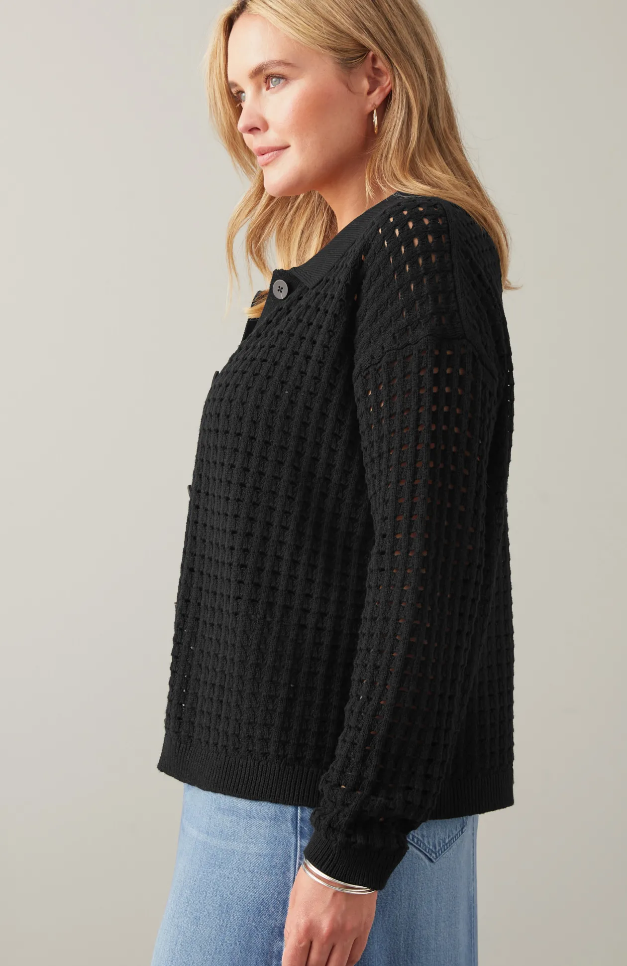 Open-Texture Cardi