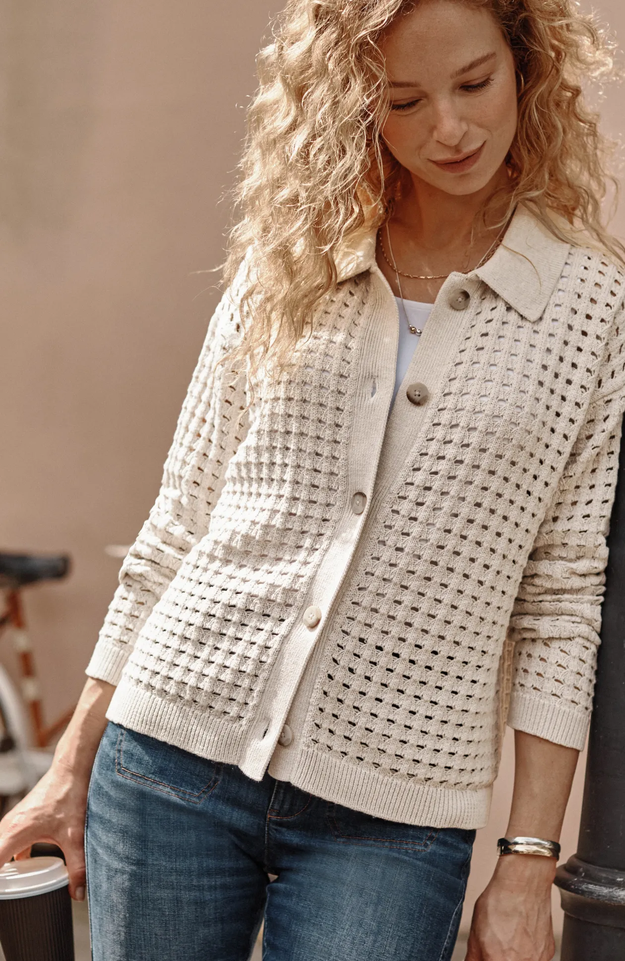 Open-Texture Cardi