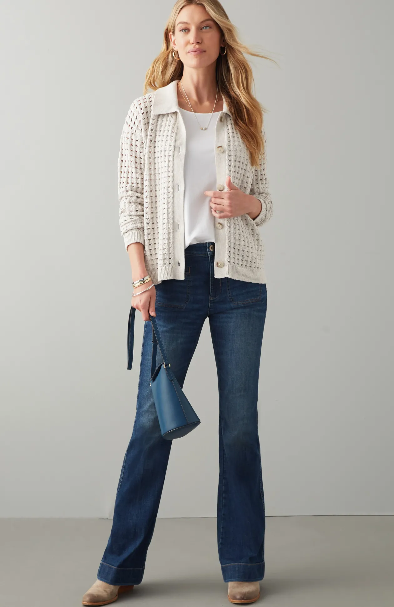 Open-Texture Cardi