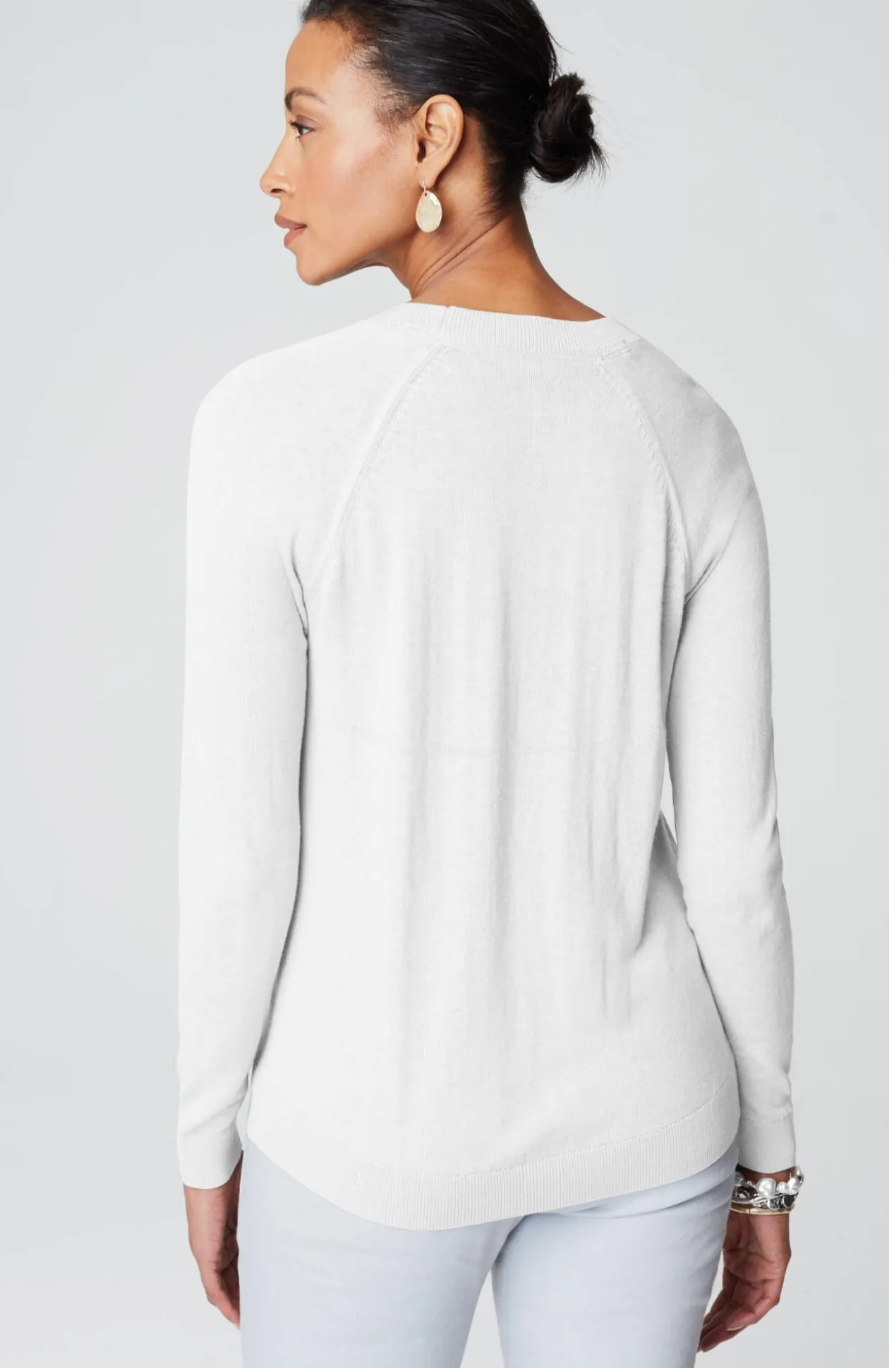 Organically Grown Cotton V-Neck Cardi