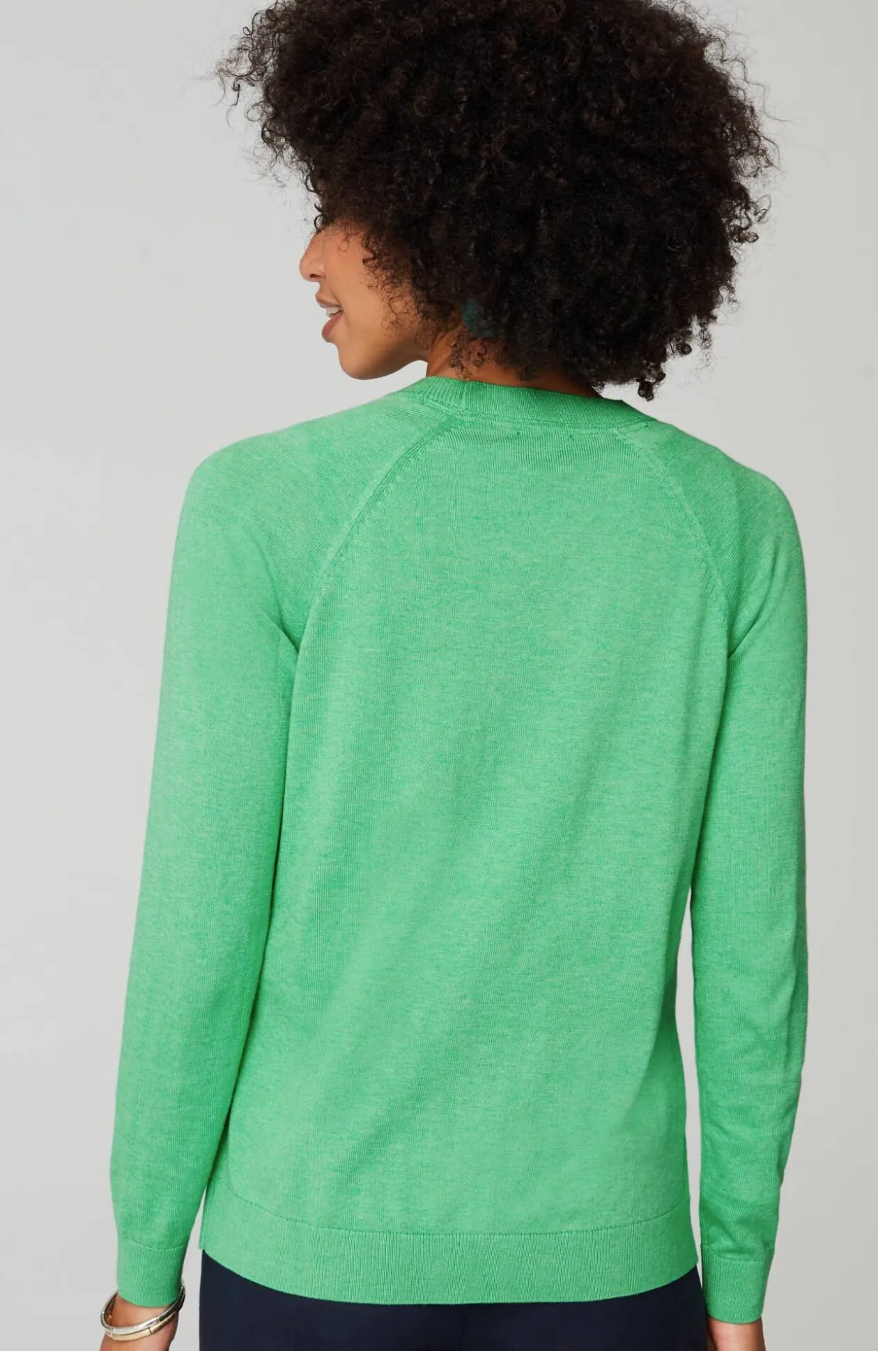 Organically Grown Cotton V-Neck Cardi