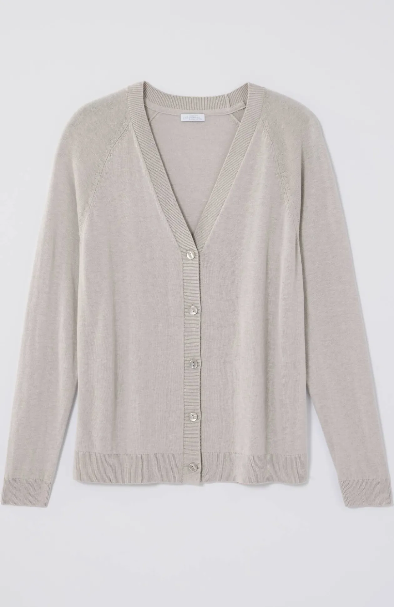 Organically Grown Cotton V-Neck Cardi
