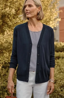 Organically Grown Cotton V-Neck Cardi